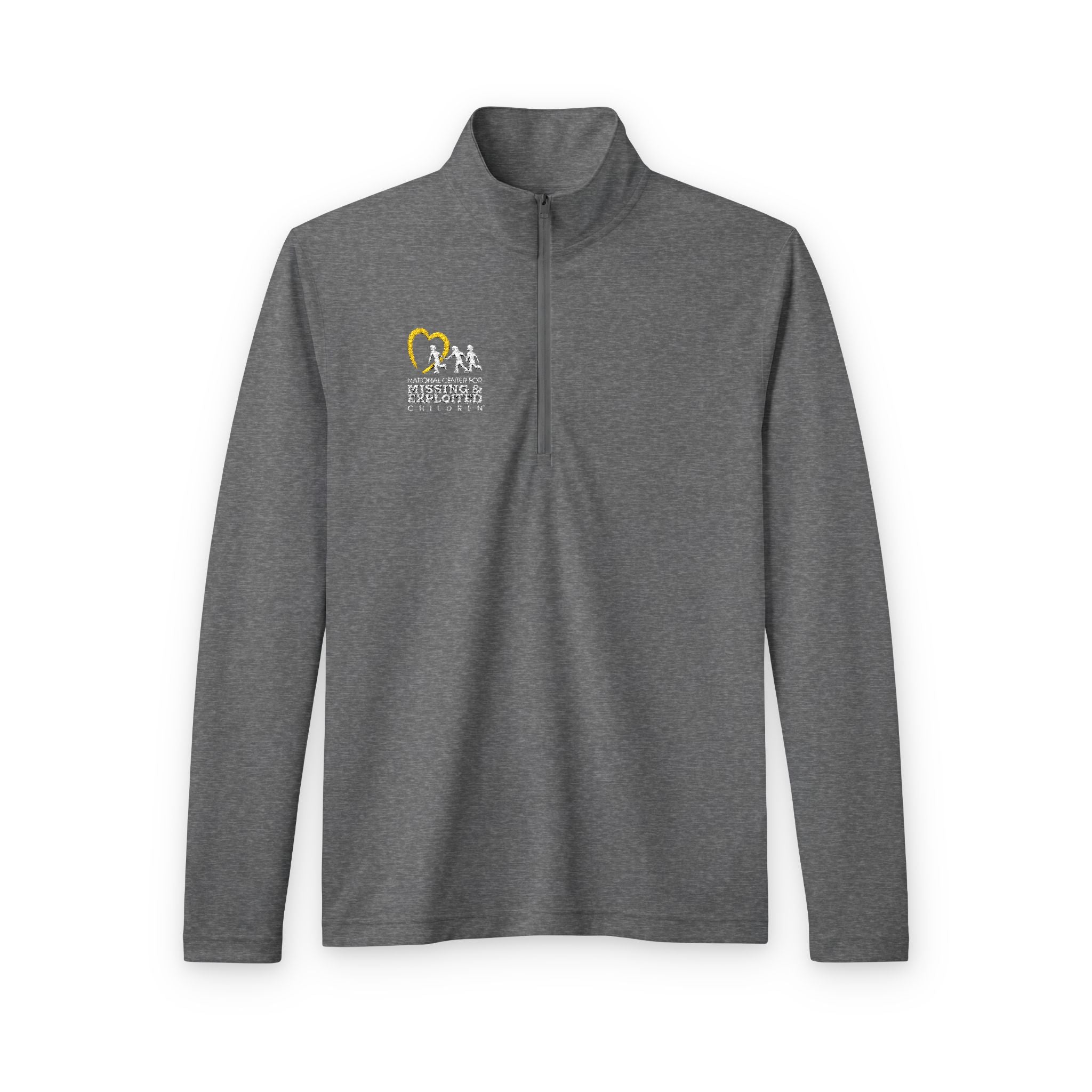 mpyc*　 Embroidered NCMEC Quarter-Zip Pullover — Men's Tri-Blend Wicking