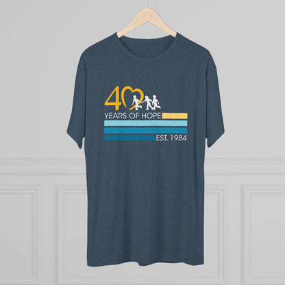 40 years of Hope Triblend Tee - Reprint!