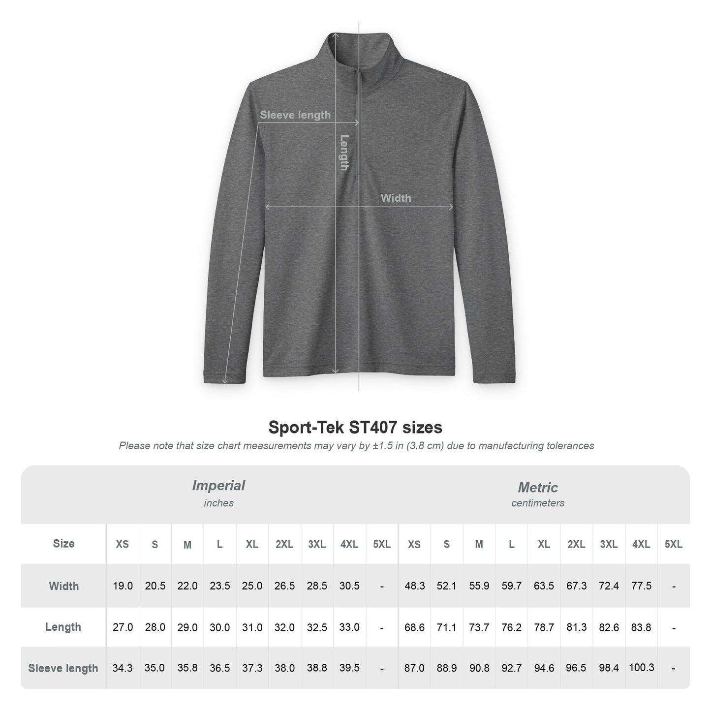 Embroidered NCMEC Quarter-Zip Pullover — Men's Tri-Blend Wicking Athletic Pullover
