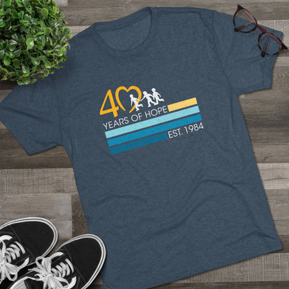 40 years of Hope Triblend Tee - Reprint!