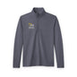Embroidered NCMEC Quarter-Zip Pullover — Men's Tri-Blend Wicking Athletic Pullover