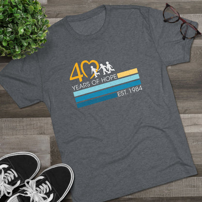 40 years of Hope Triblend Tee - Reprint!