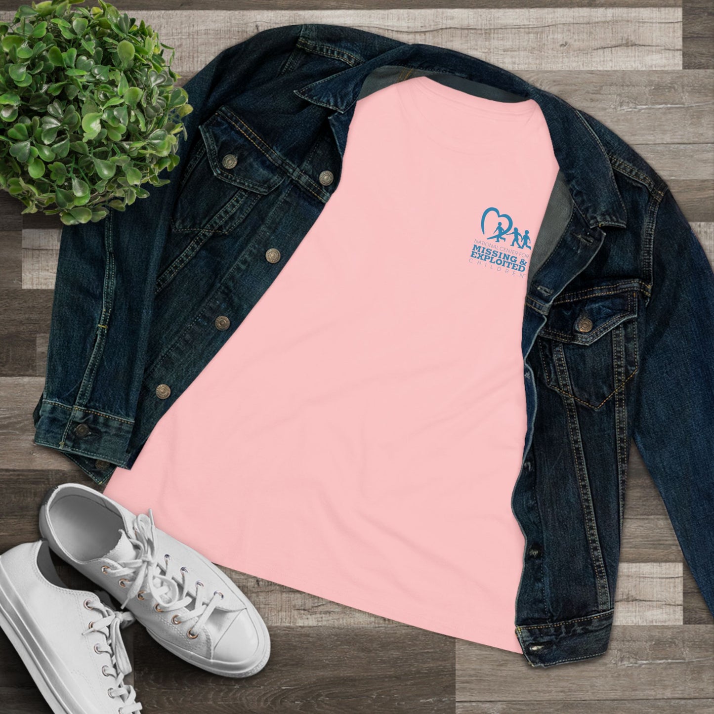 'Every Child Deserves a Safe Childhood' Tropical Sunset Women's Shirt