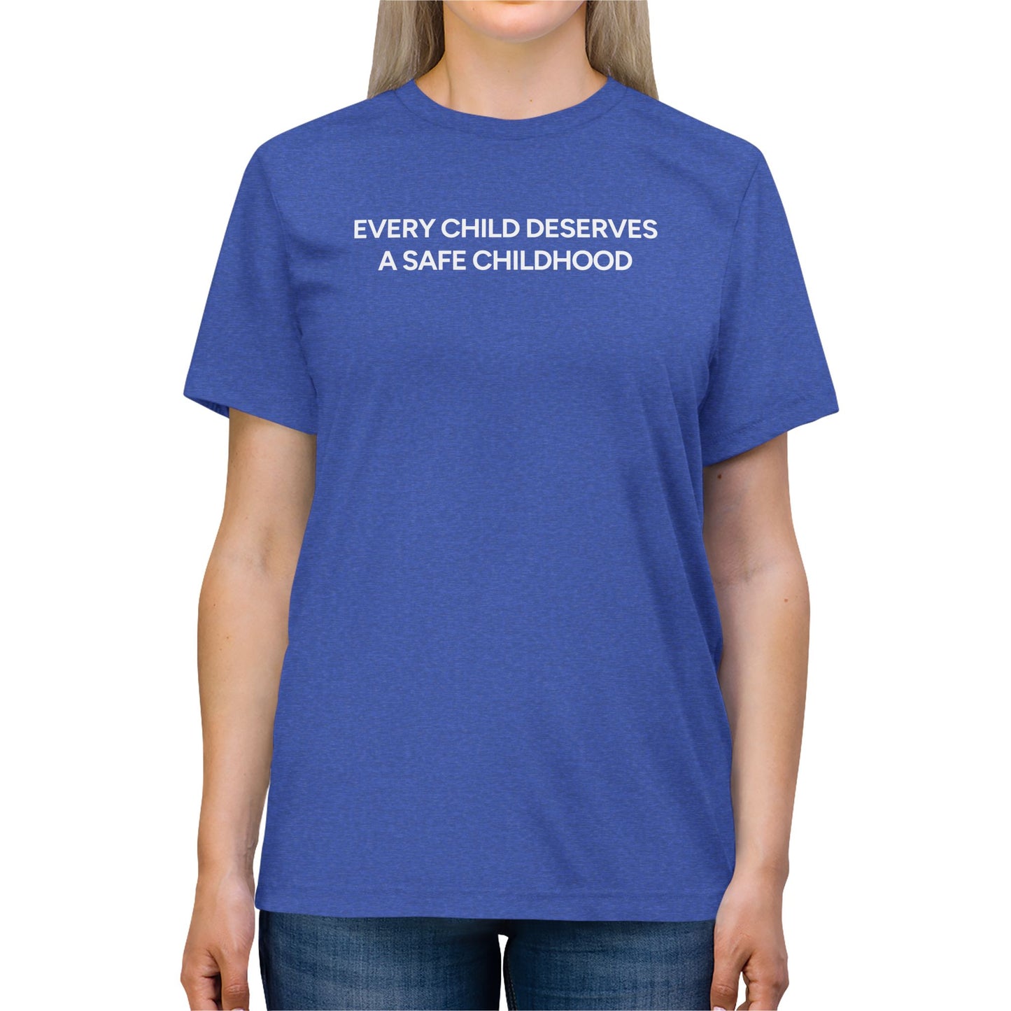 Every Child Deserves a Safe Childhood Triblend Tee - 2026